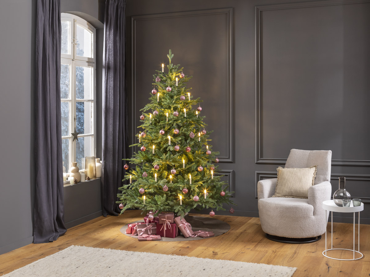 Künstlicher Weihnachtsbaum 120 cm "Grönland" (mit LED Lichterkette)